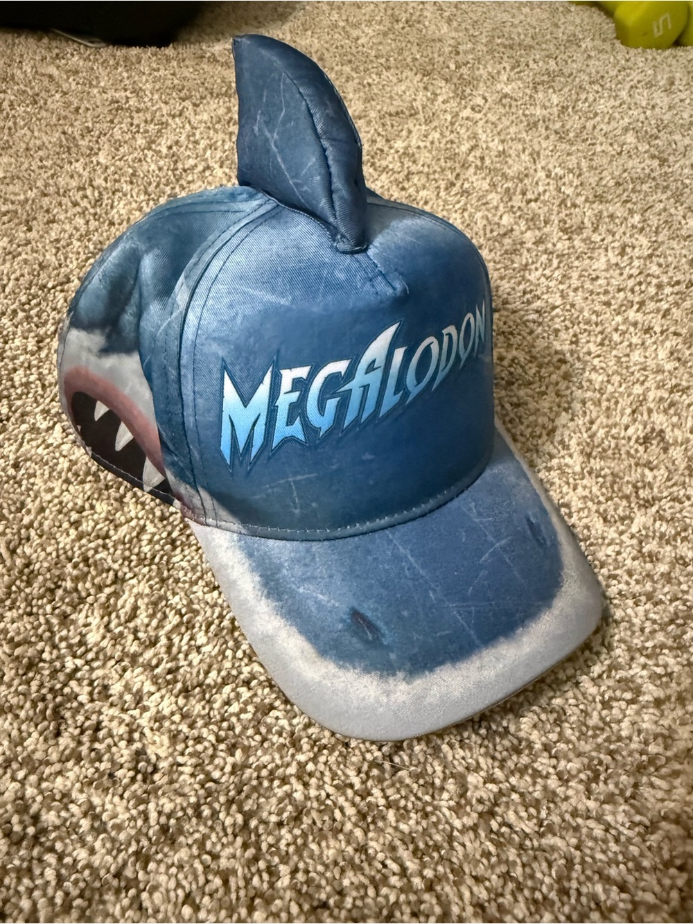 Megalodon Blue Shark Hat for Kids - Novelty Shark Fin Cap